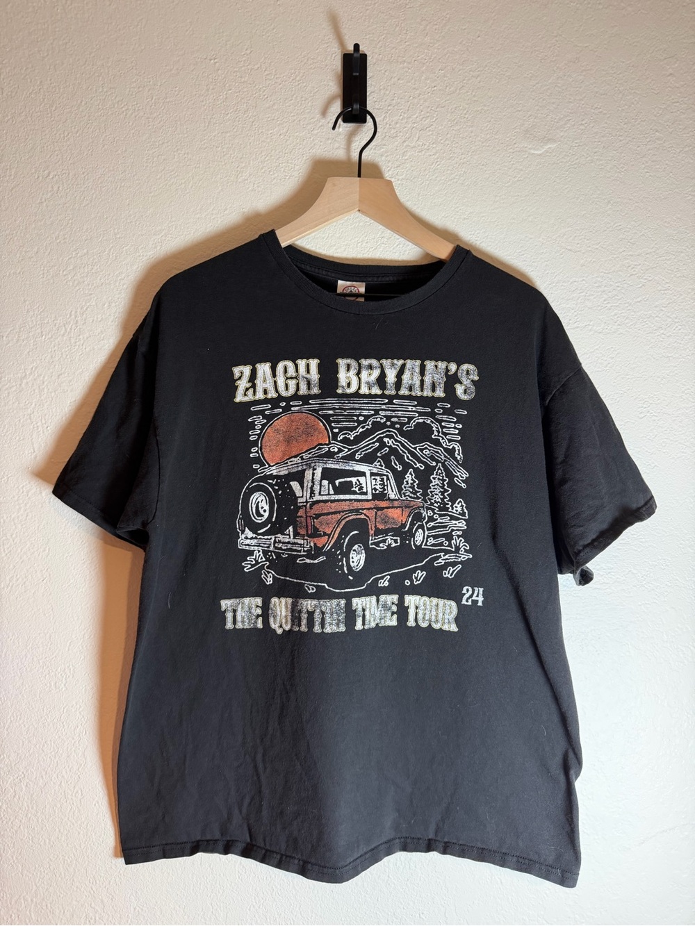 Zach Bryan Black Graphic Short Sleeve Tee